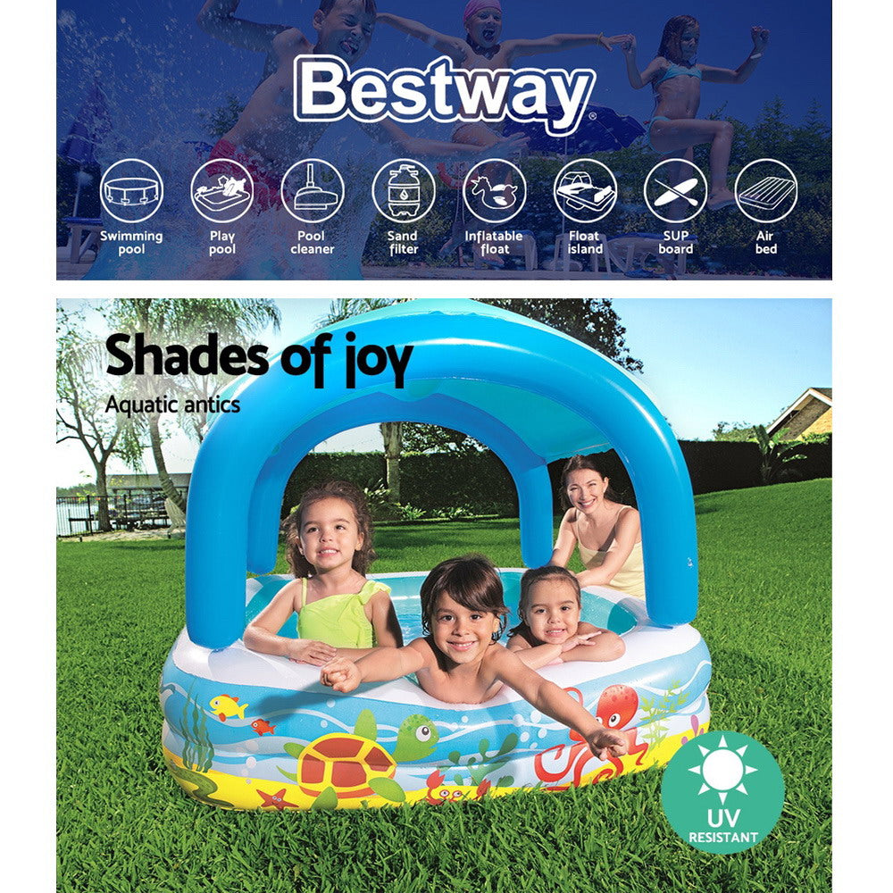 Bestway Inflatable Kids Pool Canopy Play Pool Swimming Pool Family Pools freeshipping - Awezingly