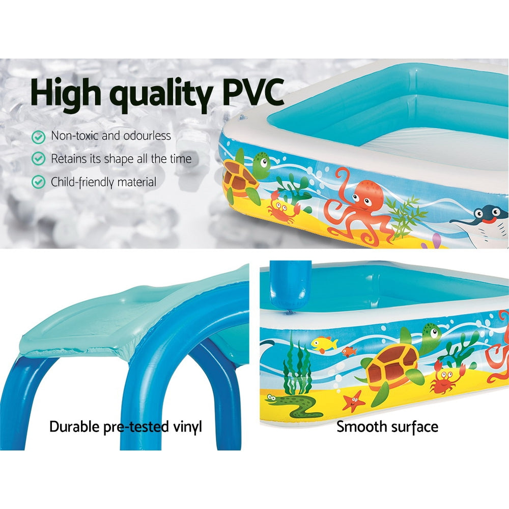 Bestway Inflatable Kids Pool Canopy Play Pool Swimming Pool Family Pools freeshipping - Awezingly