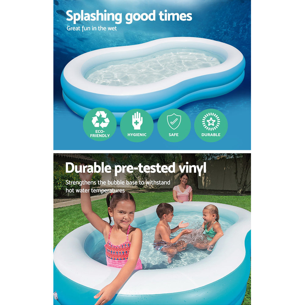 Bestway Inflatable Kids Pool Swimming Pool Family Pools 2.62m x 1.57m x 46cm freeshipping - Awezingly