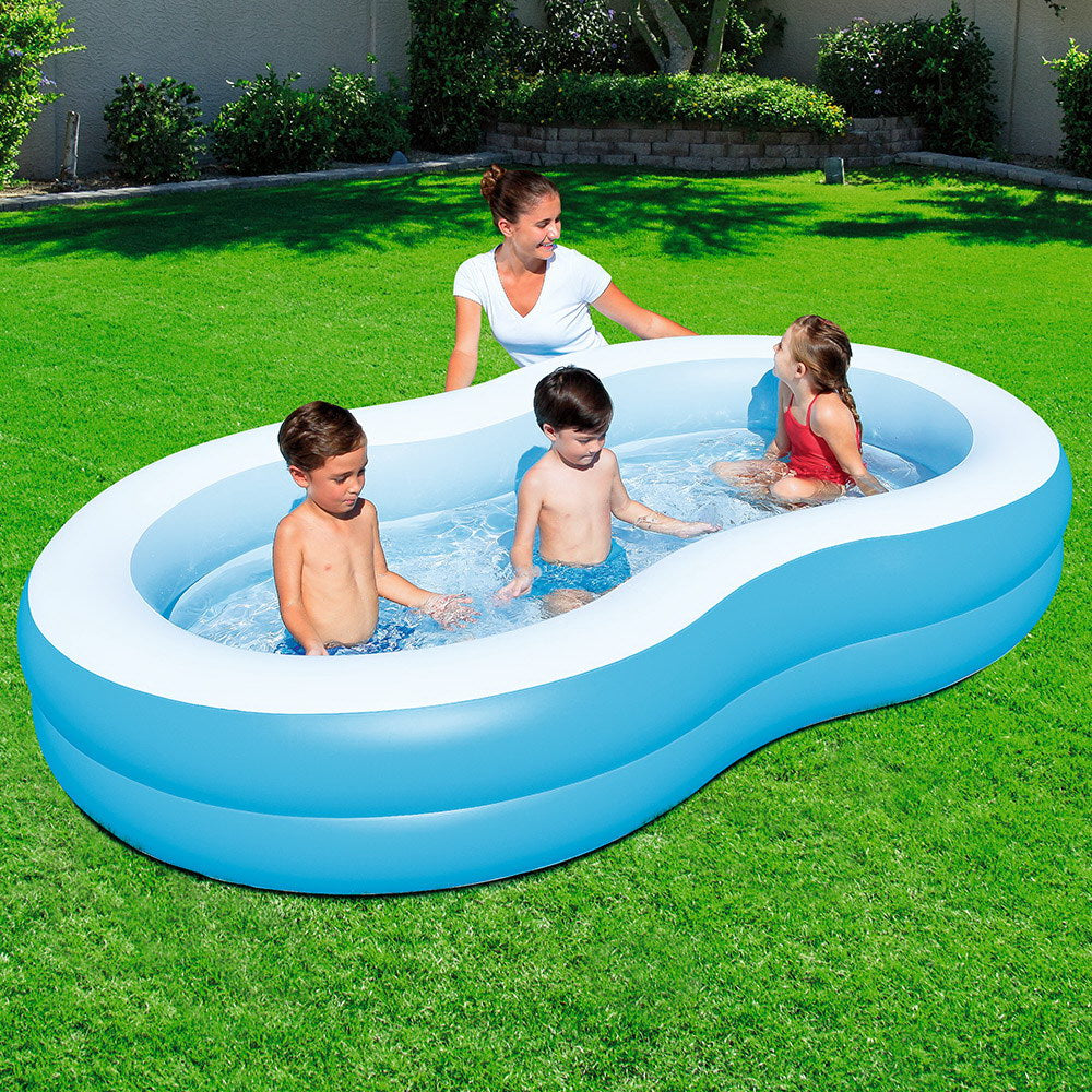 Bestway Inflatable Kids Pool Swimming Pool Family Pools 2.62m x 1.57m x 46cm freeshipping - Awezingly