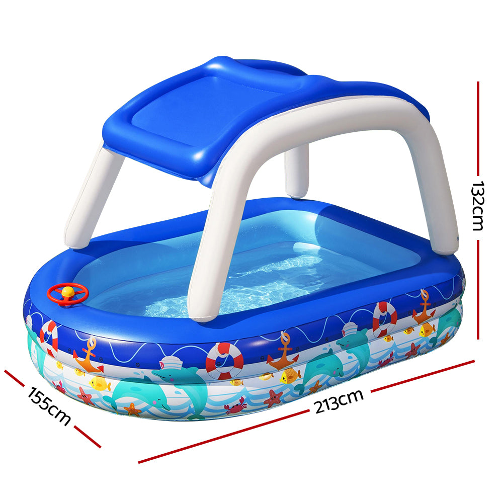 Bestway Kids Play Pools Above Ground Inflatable Swimming Pool Canopy Sunshade freeshipping - Awezingly