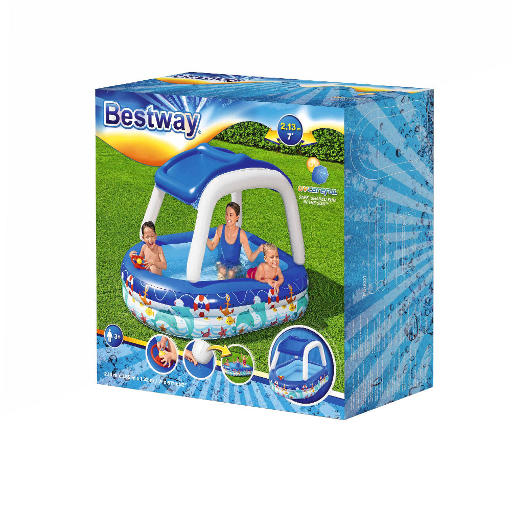 Bestway Kids Play Pools Above Ground Inflatable Swimming Pool Canopy Sunshade freeshipping - Awezingly