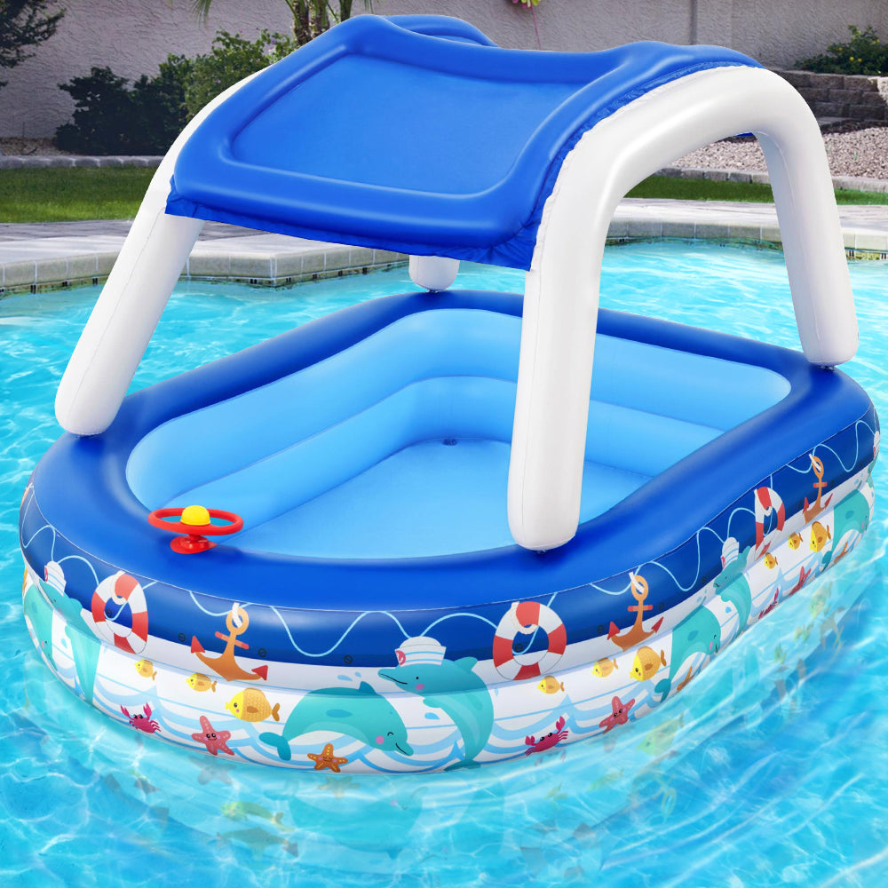 Bestway Kids Play Pools Above Ground Inflatable Swimming Pool Canopy Sunshade freeshipping - Awezingly