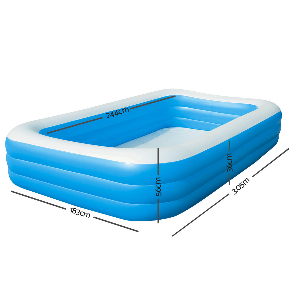 Bestway Inflatable Kids Above Ground Swimming Pool freeshipping - Awezingly