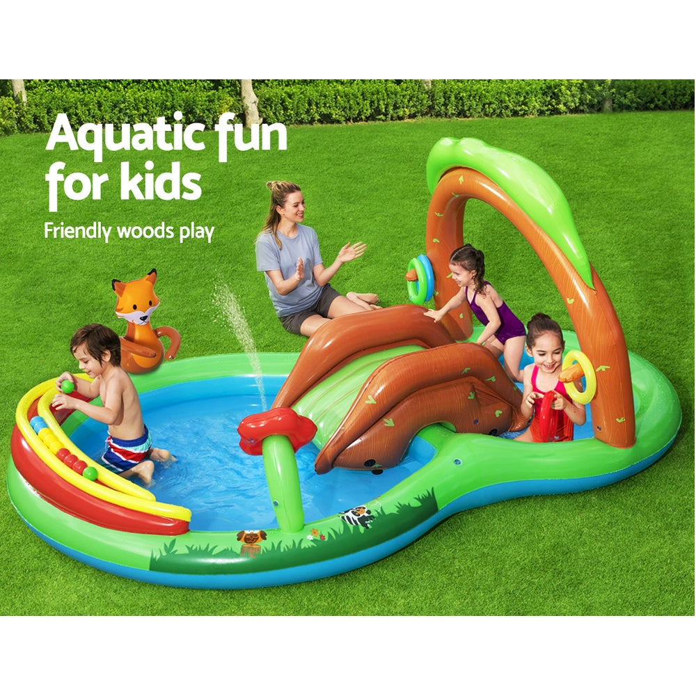 Bestway Swimming Pool Above Ground Inflatable Kids Friendly Woods Play Pools freeshipping - Awezingly