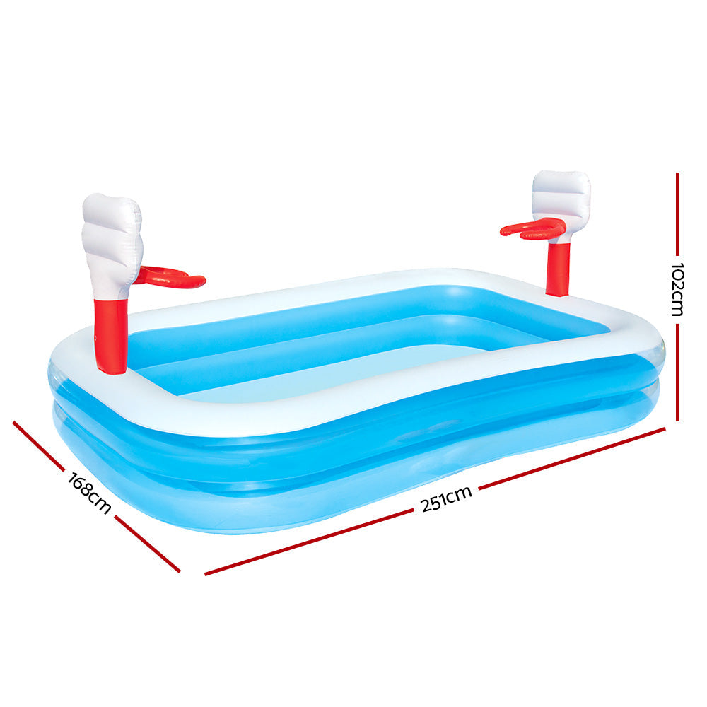 Bestway Inflatable Kids Pool Swimming Basketball Play Pool freeshipping - Awezingly