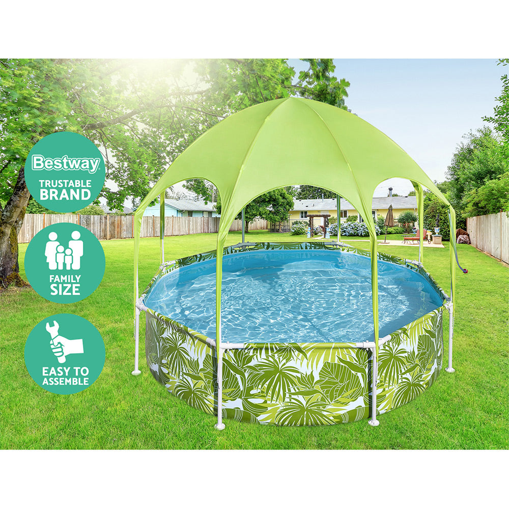 Bestway Above Ground Swimming Pool with Mist Shade