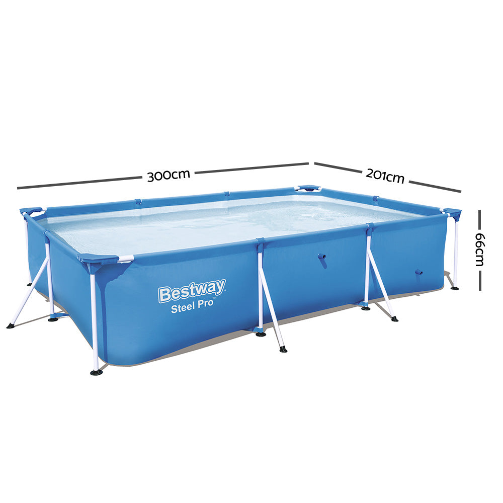 Bestway Steel Above Ground Swimming Pool freeshipping - Awezingly