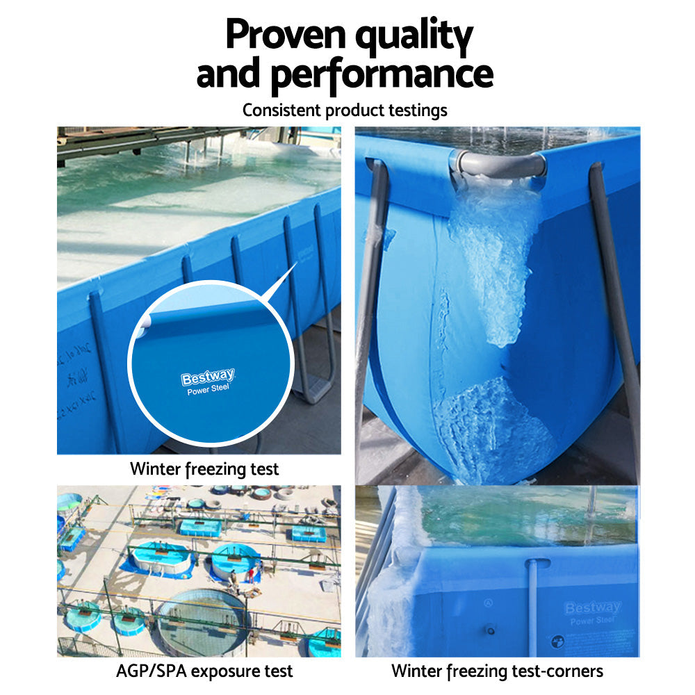 Bestway Steel Above Ground Swimming Pool freeshipping - Awezingly