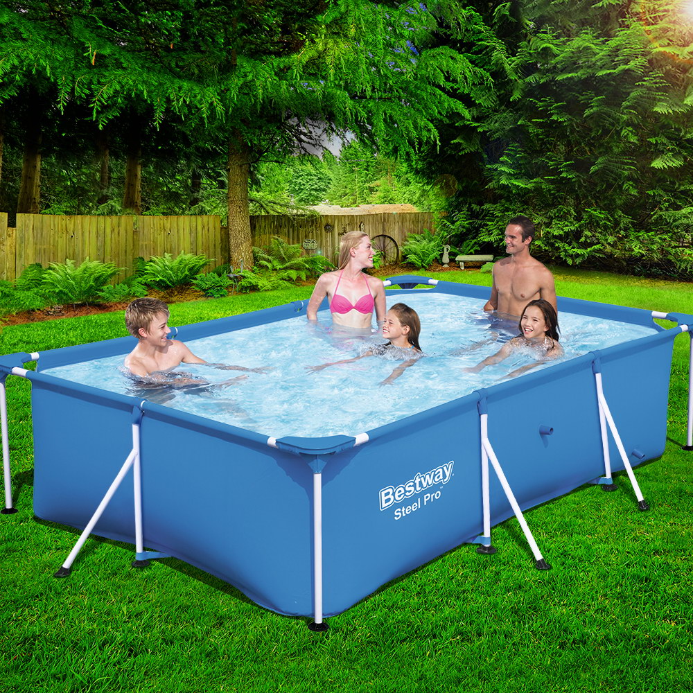 Bestway Steel Above Ground Swimming Pool freeshipping - Awezingly