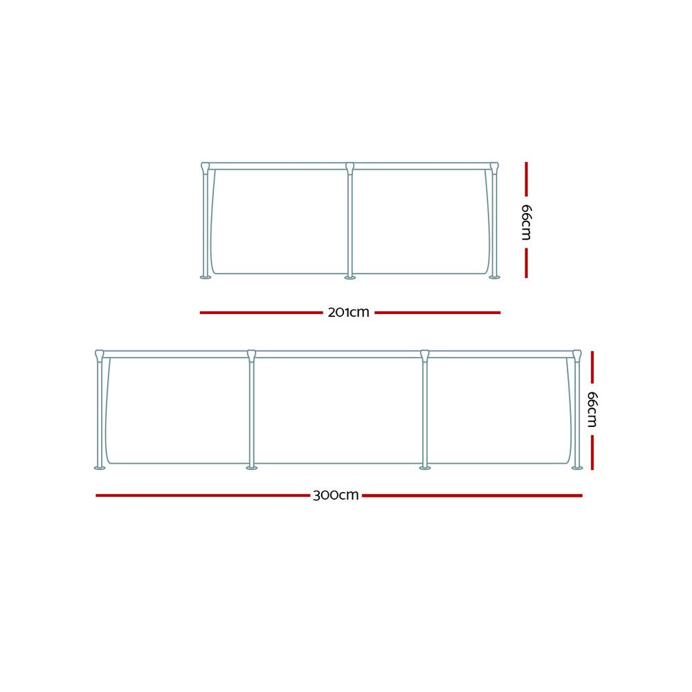 Bestway Swimming Pool Steel Frame Above Ground Rectangular Pool Filter Pump freeshipping - Awezingly
