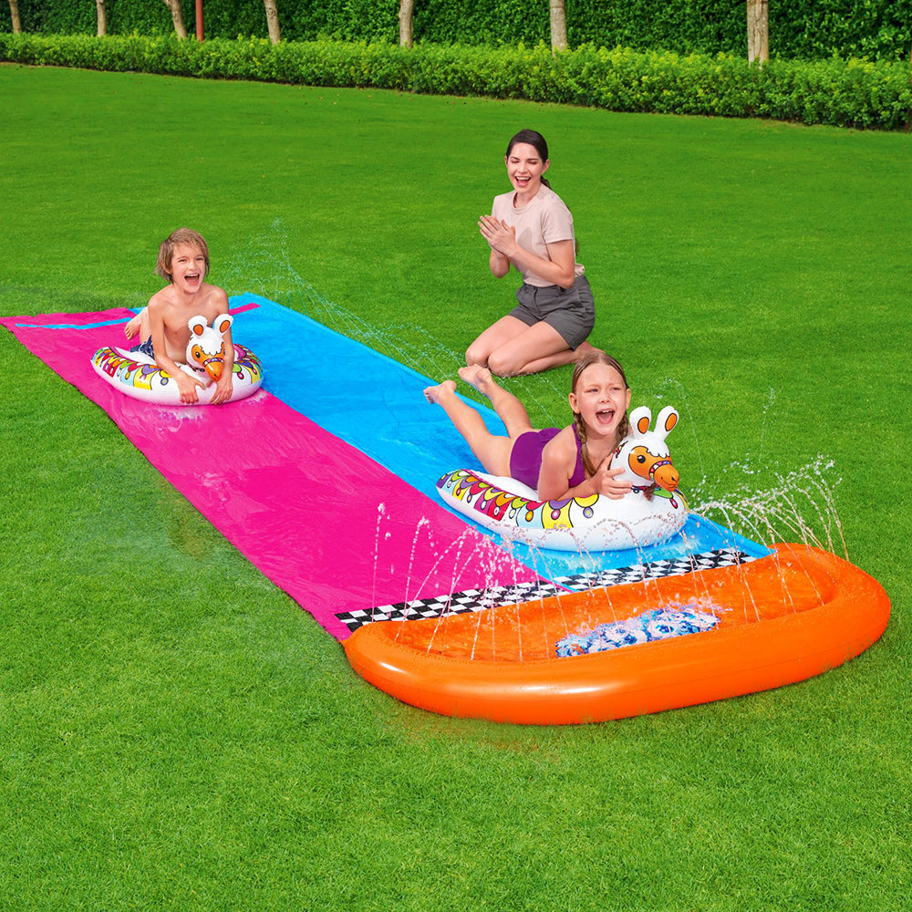 Bestway Inflatable Water Slip And Slide 4.88m Kids Rider Splash Toy Outdoor freeshipping - Awezingly