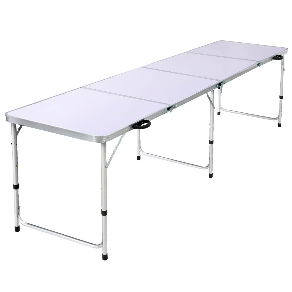 Weisshorn Folding Camping Table Portable Family Picnic Garden 240CM