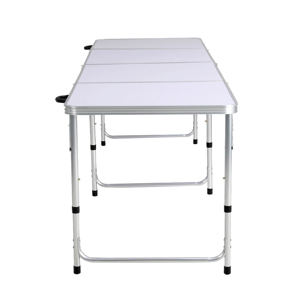 Weisshorn Folding Camping Table Portable Family Picnic Garden 240CM