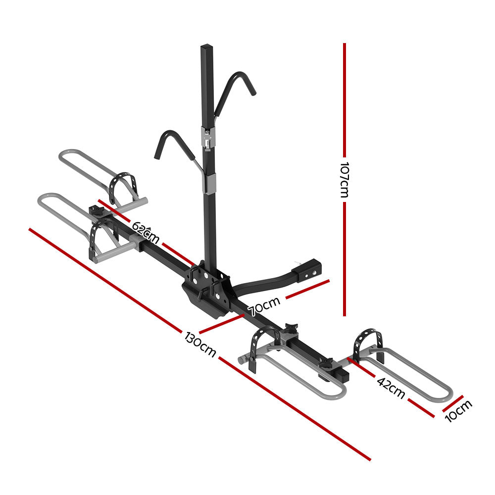 Giantz 2 Bicycle Bike Carrier Rack Rear Car 2