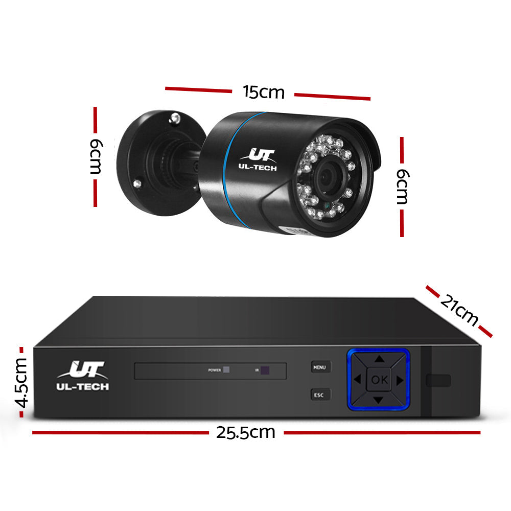 UL-Tech CCTV Security System 2TB 4CH DVR 1080P 2 Camera Sets freeshipping - Awezingly