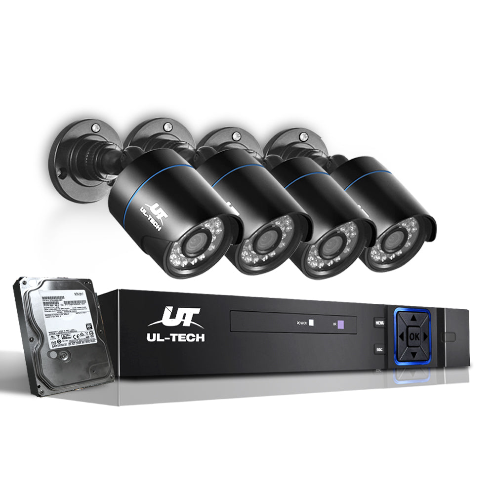 UL-Tech CCTV Security System 2TB 4CH DVR 1080P 4 Camera Sets freeshipping - Awezingly