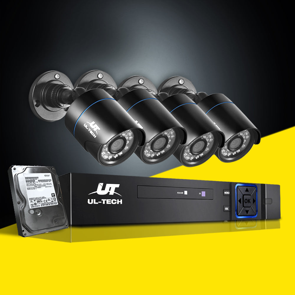 UL-Tech CCTV Security System 2TB 4CH DVR 1080P 4 Camera Sets freeshipping - Awezingly