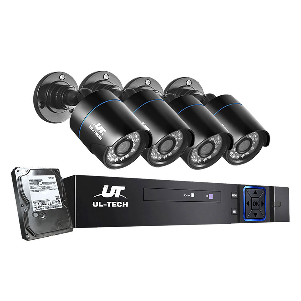 UL Tech 1080P 4 Channel HDMI CCTV Security Camera with 1TB Hard Drive freeshipping - Awezingly