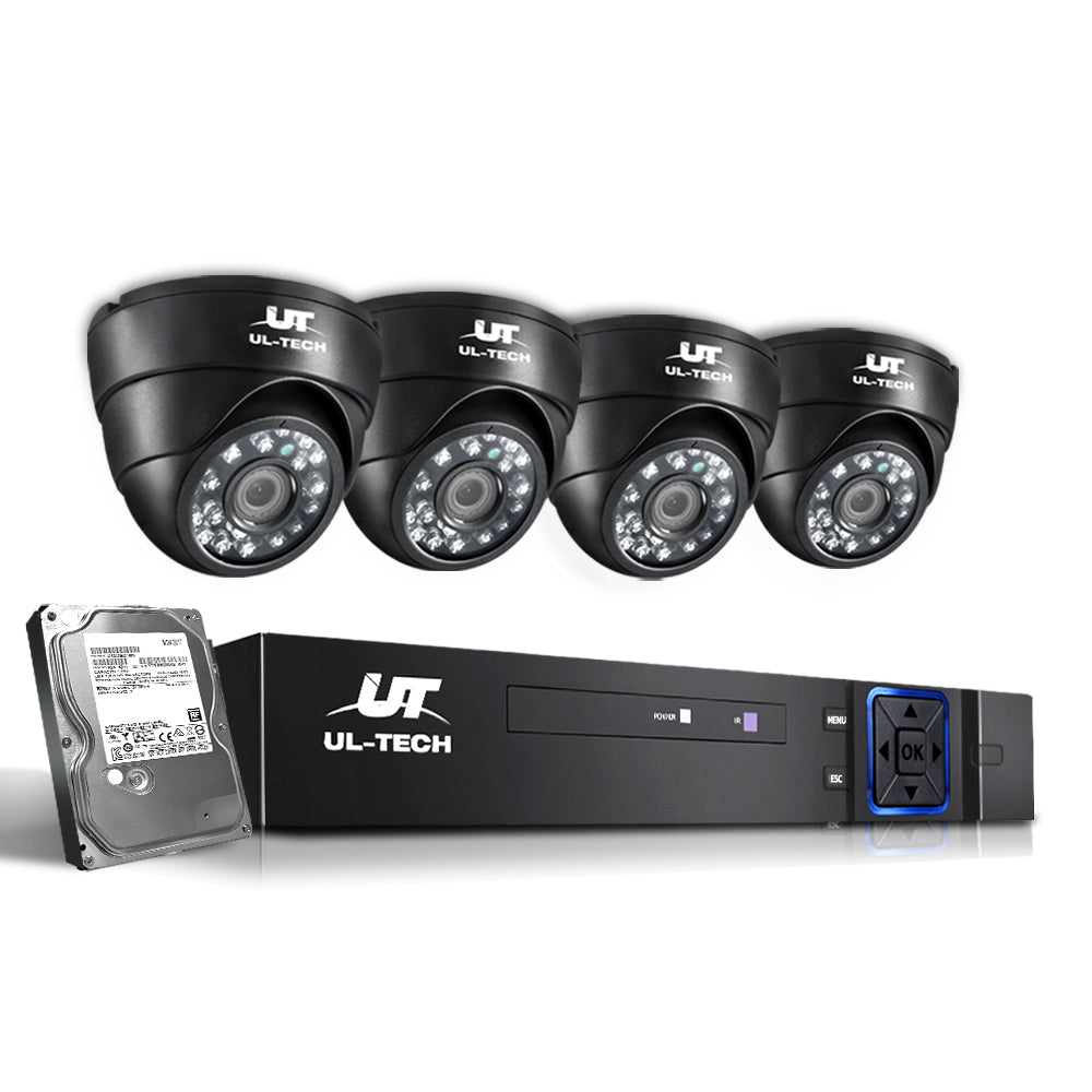 UL-Tech CCTV Security System 2TB 4CH DVR 1080P 4 Camera Sets freeshipping - Awezingly