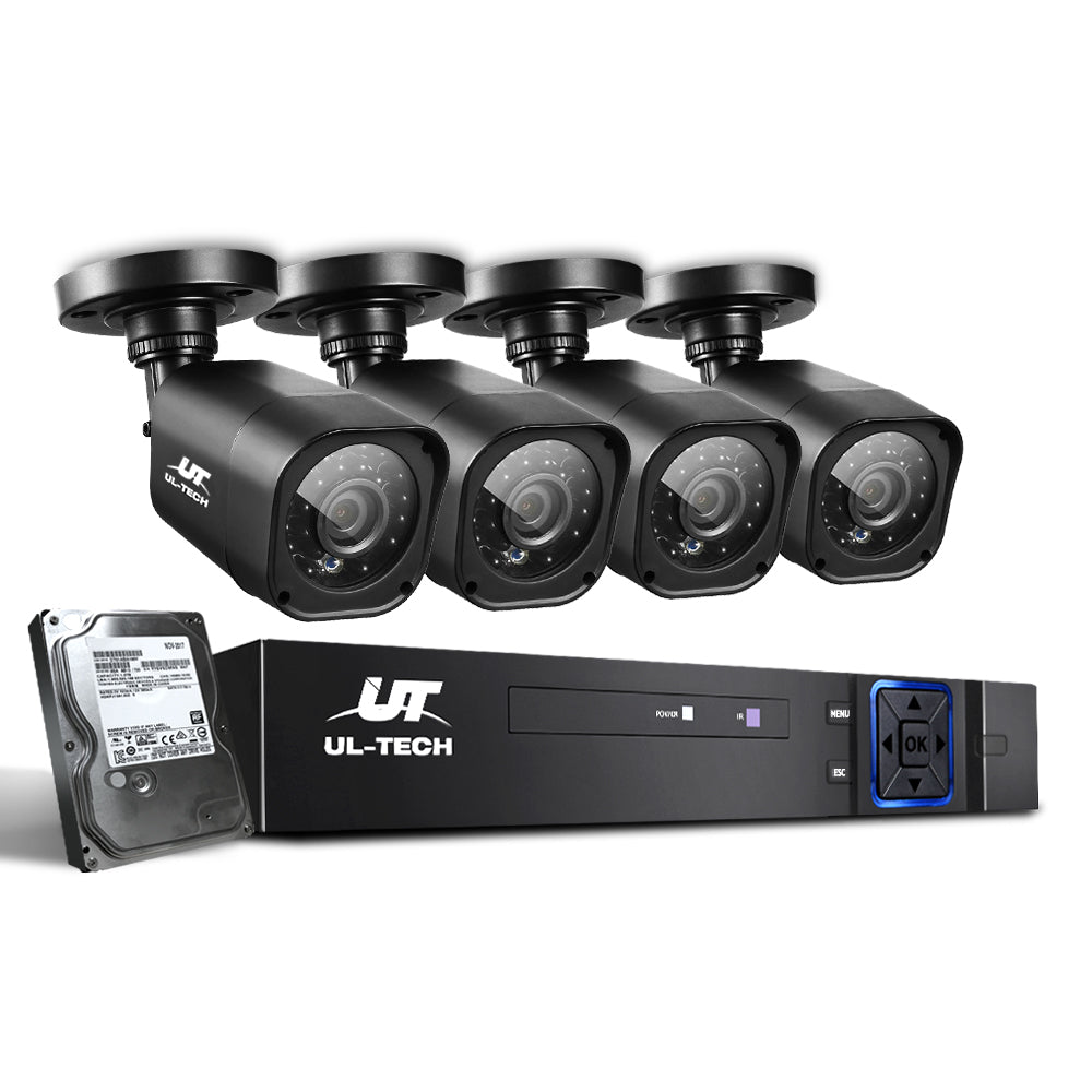 UL-Tech CCTV Security System 2TB 4CH DVR 1080P 4 Camera Sets freeshipping - Awezingly