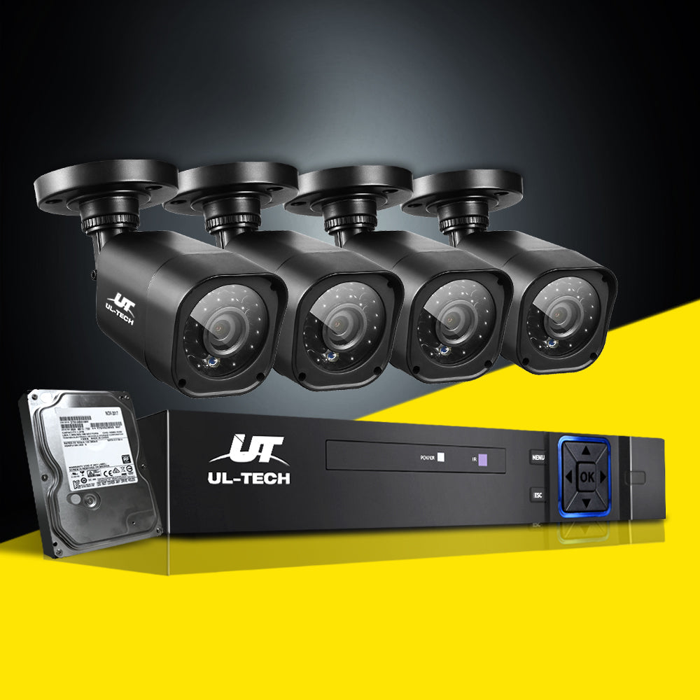 UL-Tech CCTV Security System 2TB 4CH DVR 1080P 4 Camera Sets freeshipping - Awezingly