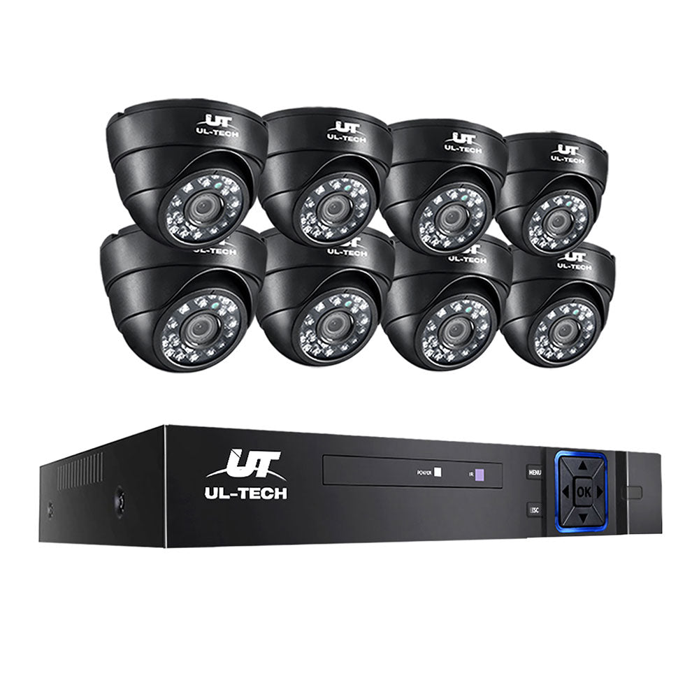 UL-tech CCTV Camera Home Security System 8CH DVR 1080P IP 8 Dome Cameras Long Range freeshipping - Awezingly