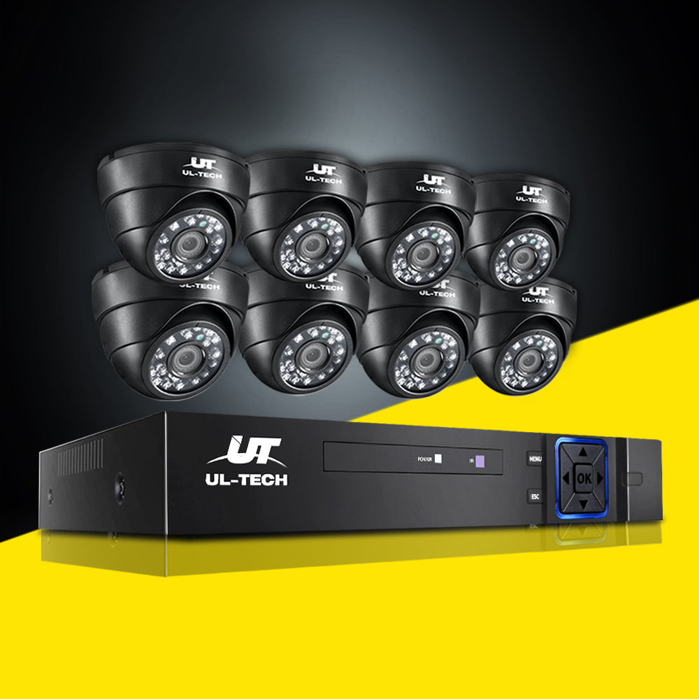 UL-tech CCTV Camera Home Security System 8CH DVR 1080P IP 8 Dome Cameras Long Range freeshipping - Awezingly