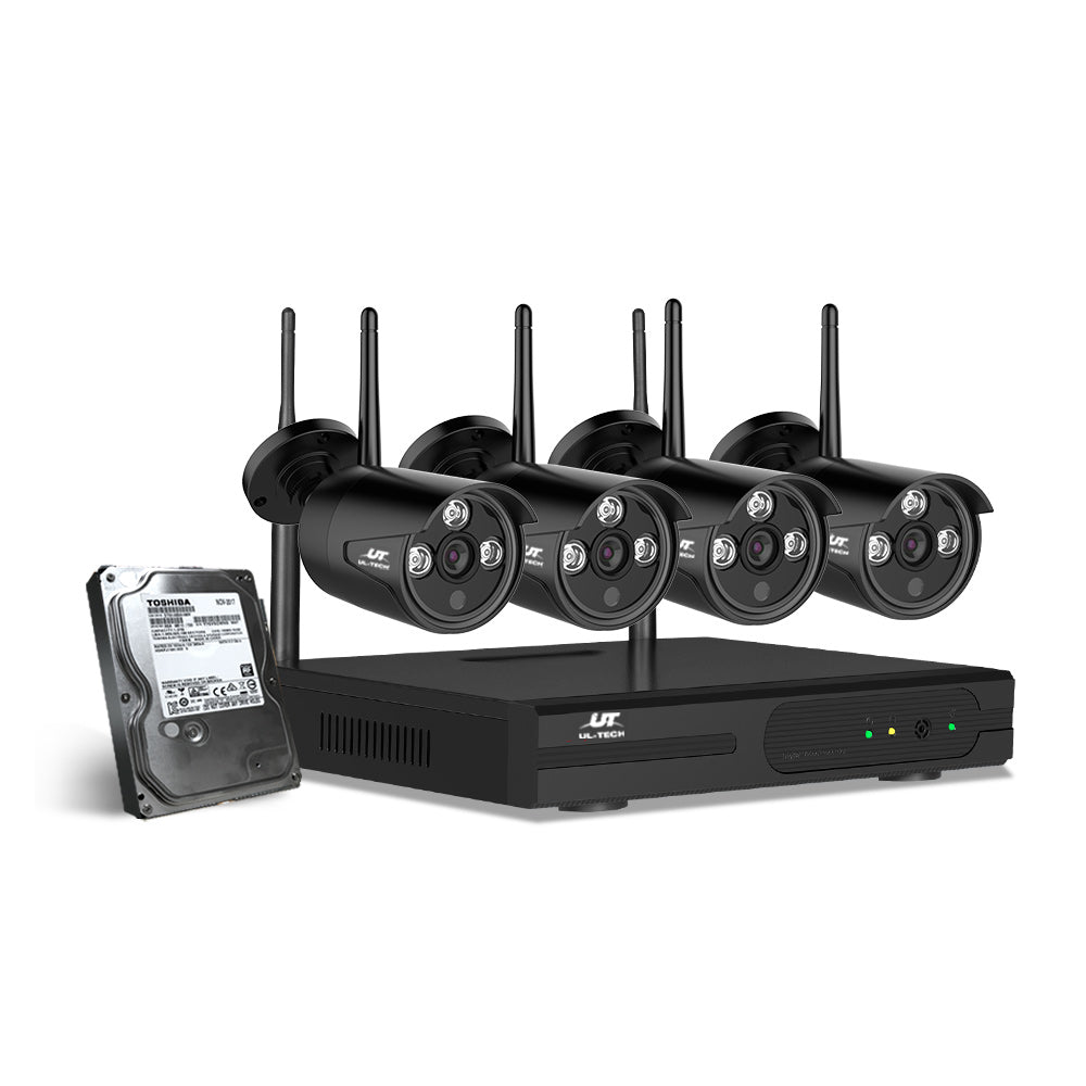 UL-Tech CCTV Wireless Security System 2TB 8CH NVR 1080P 4 Camera Sets freeshipping - Awezingly