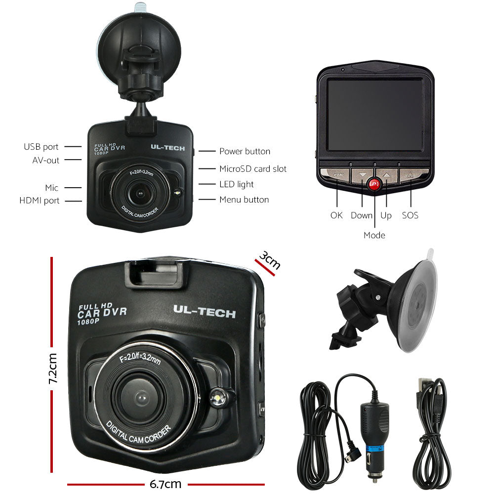 UL-tech Mini Car Dash Camera 1080P 2.4