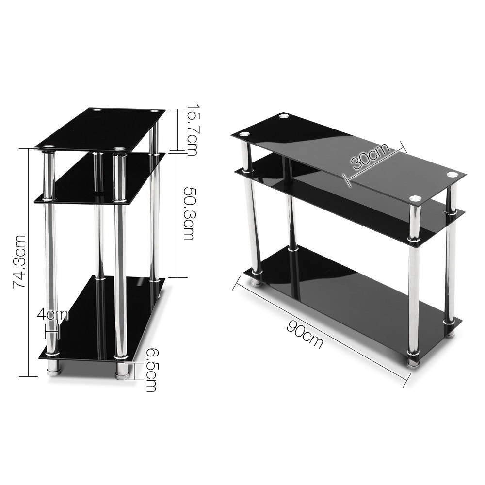 Artiss Entry Hall Console Table - Black & Silver freeshipping - Awezingly