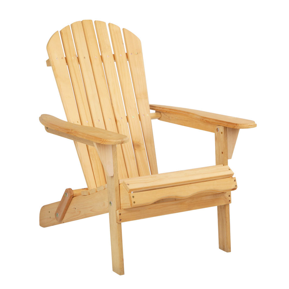 Gardeon Outdoor Chairs Furniture Beach Chair Lounge Wooden Adirondack Garden Patio freeshipping - Awezingly