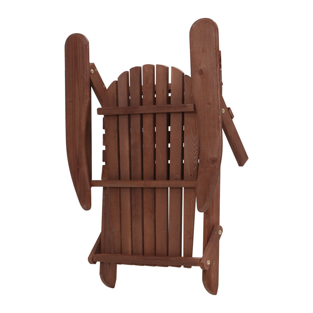 Gardeon Outdoor Furniture Beach Chair Wooden Adirondack Patio Lounge Garden freeshipping - Awezingly