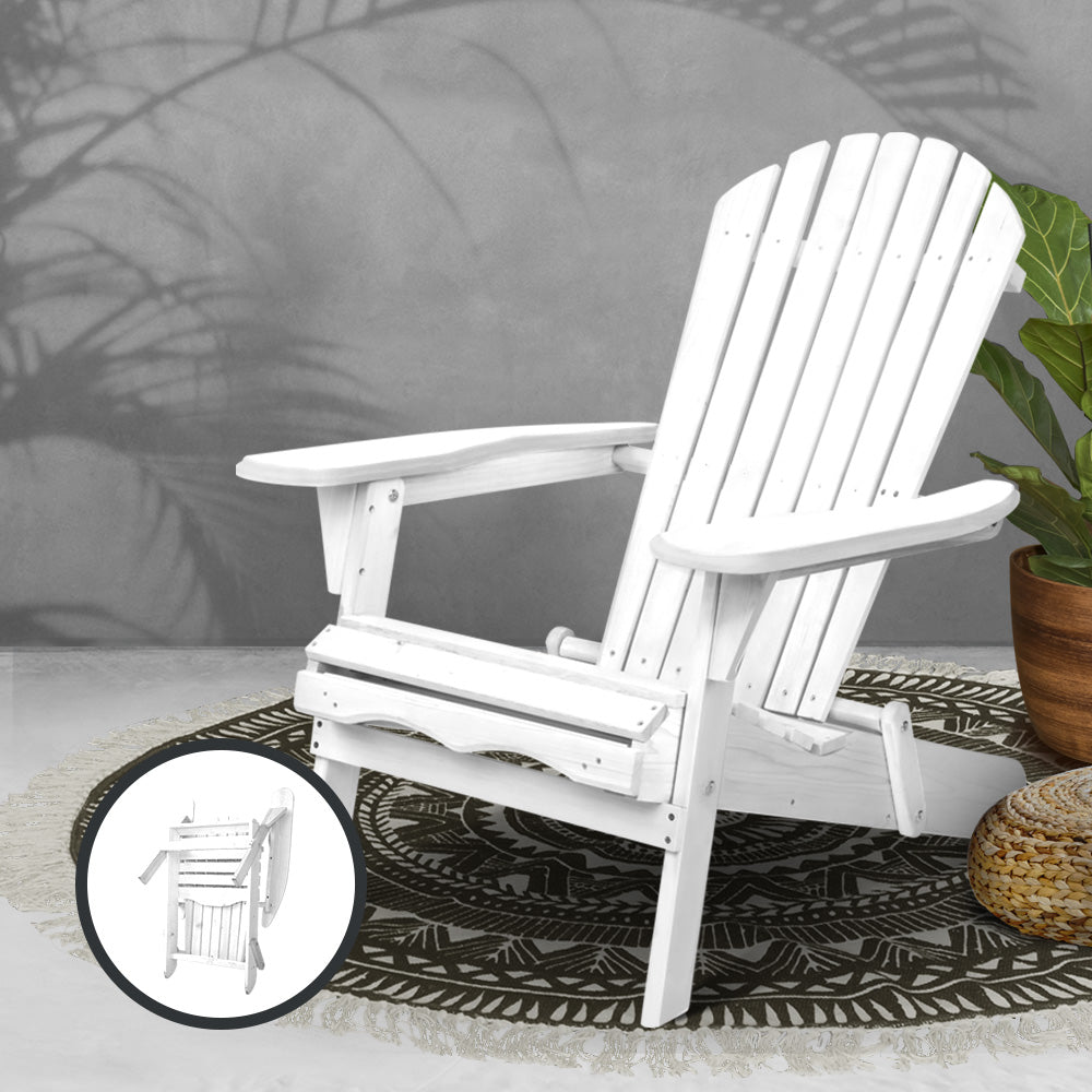 Gardeon Outdoor Furniture Adirondack Chairs Beach Chair Lounge Wooden Patio Garden freeshipping - Awezingly