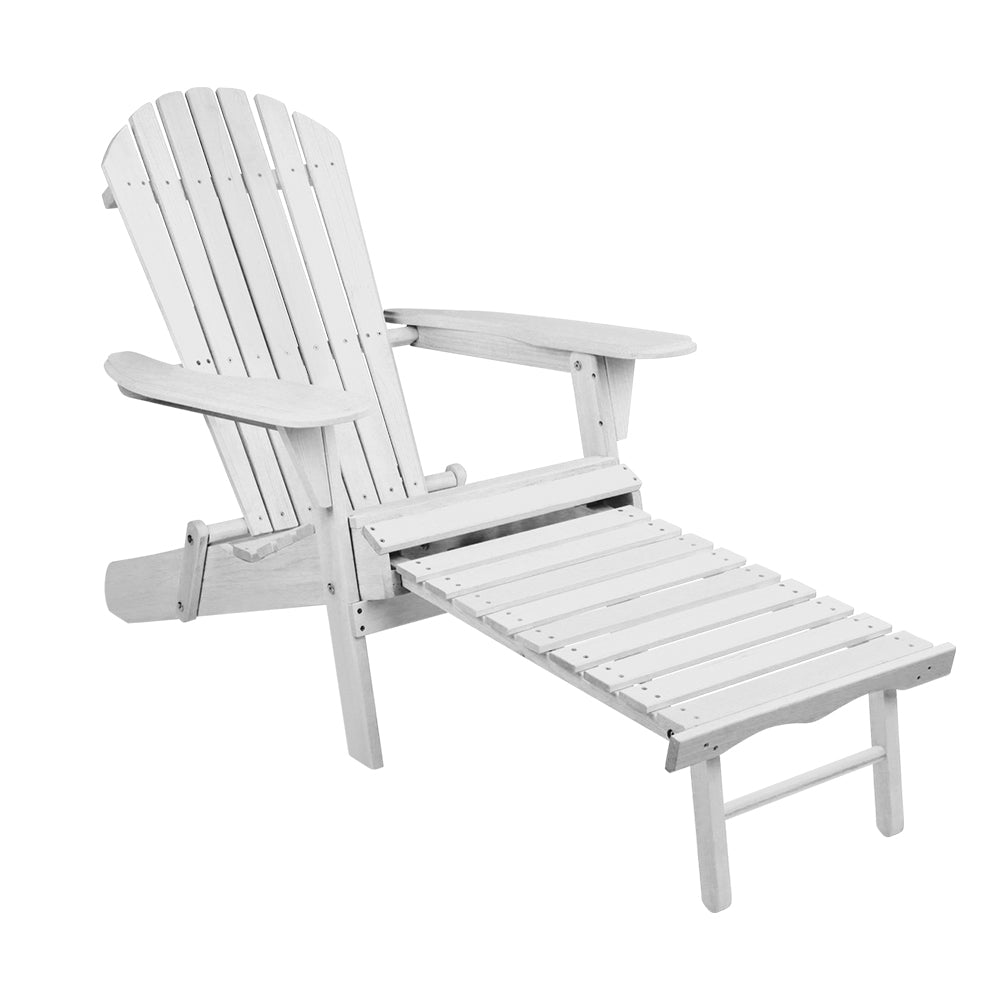 Gardeon Set of 2 Outdoor Sun Lounge Chairs Patio Furniture Lounger Beach Chair Adirondack freeshipping - Awezingly