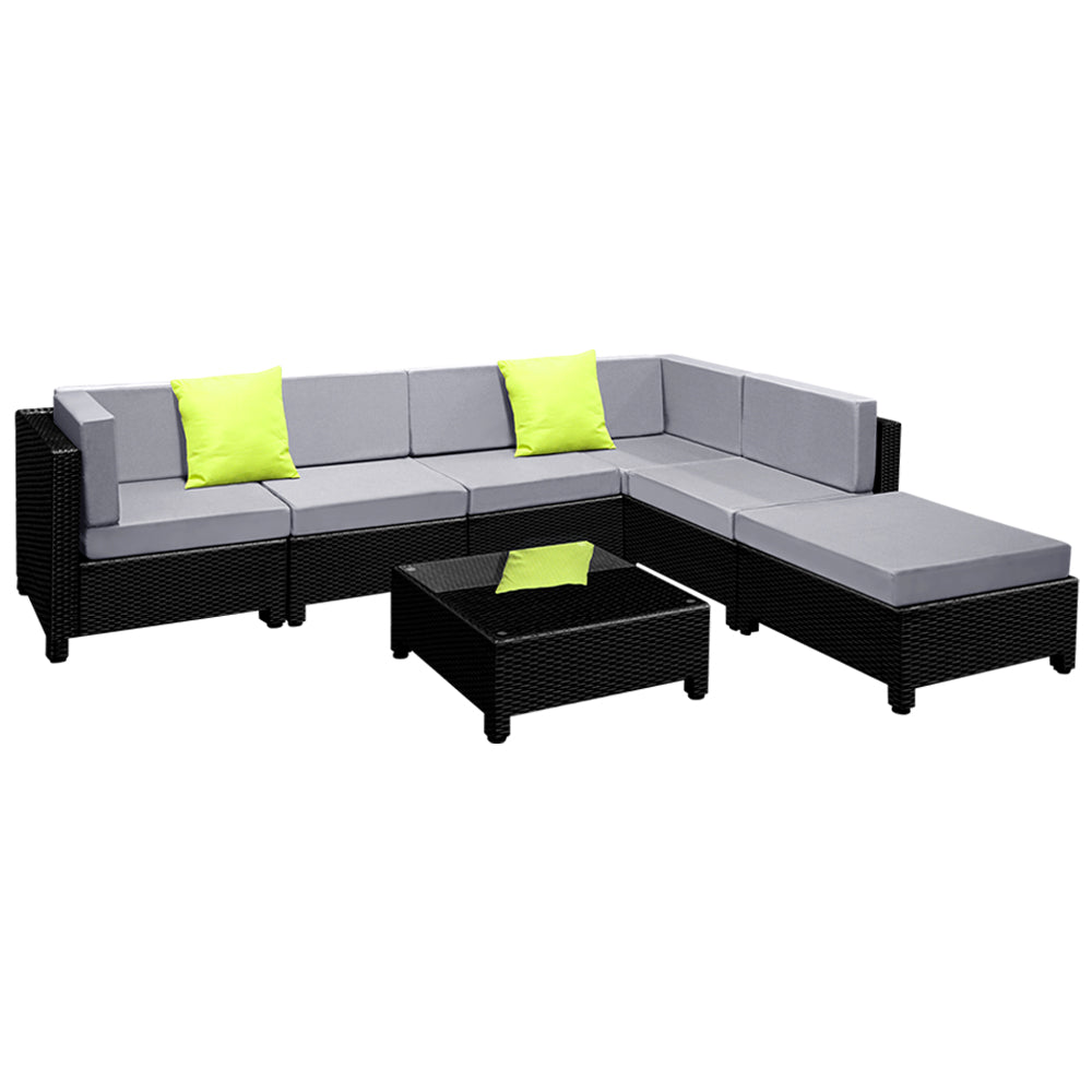 Gardeon 7PC Sofa Set Outdoor Furniture Wicker Couches Garden Patio Pool freeshipping - Awezingly