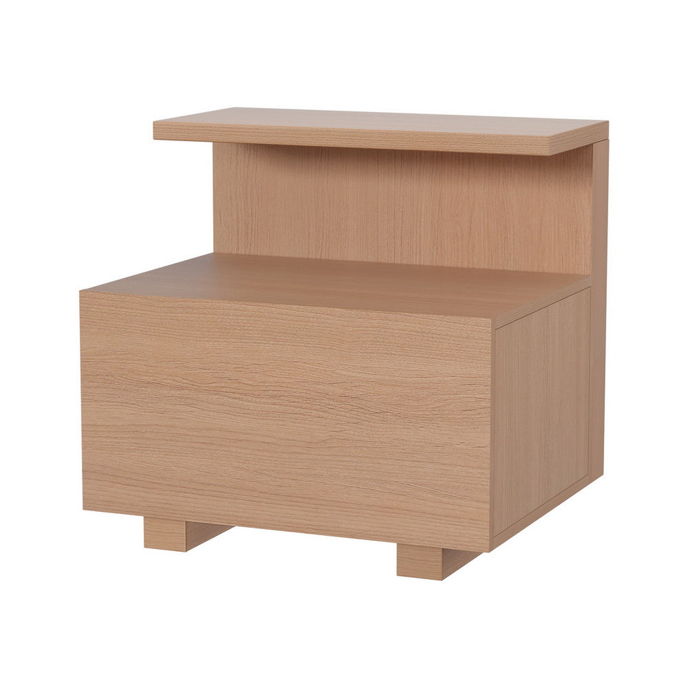 Artiss Bedside Table 1 Drawer - Pine