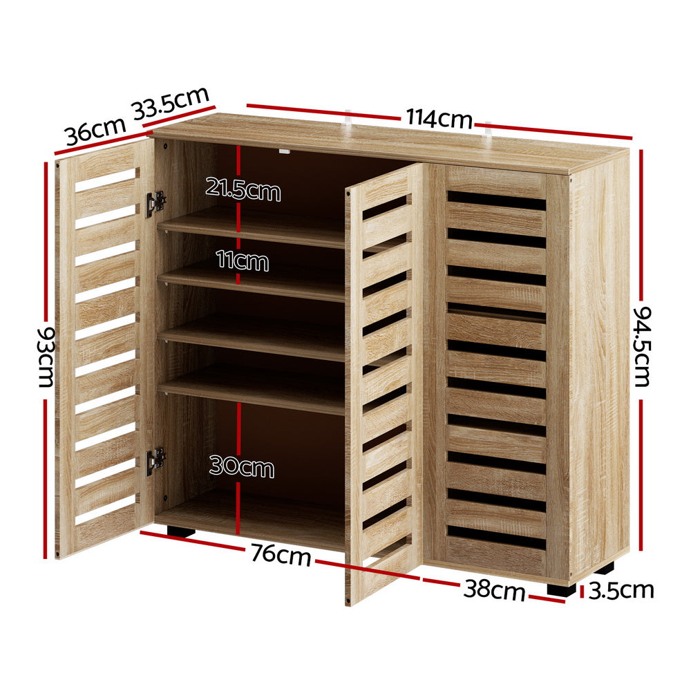 Artiss Shoe Cabinet 30 Pairs Adjustable Shelf