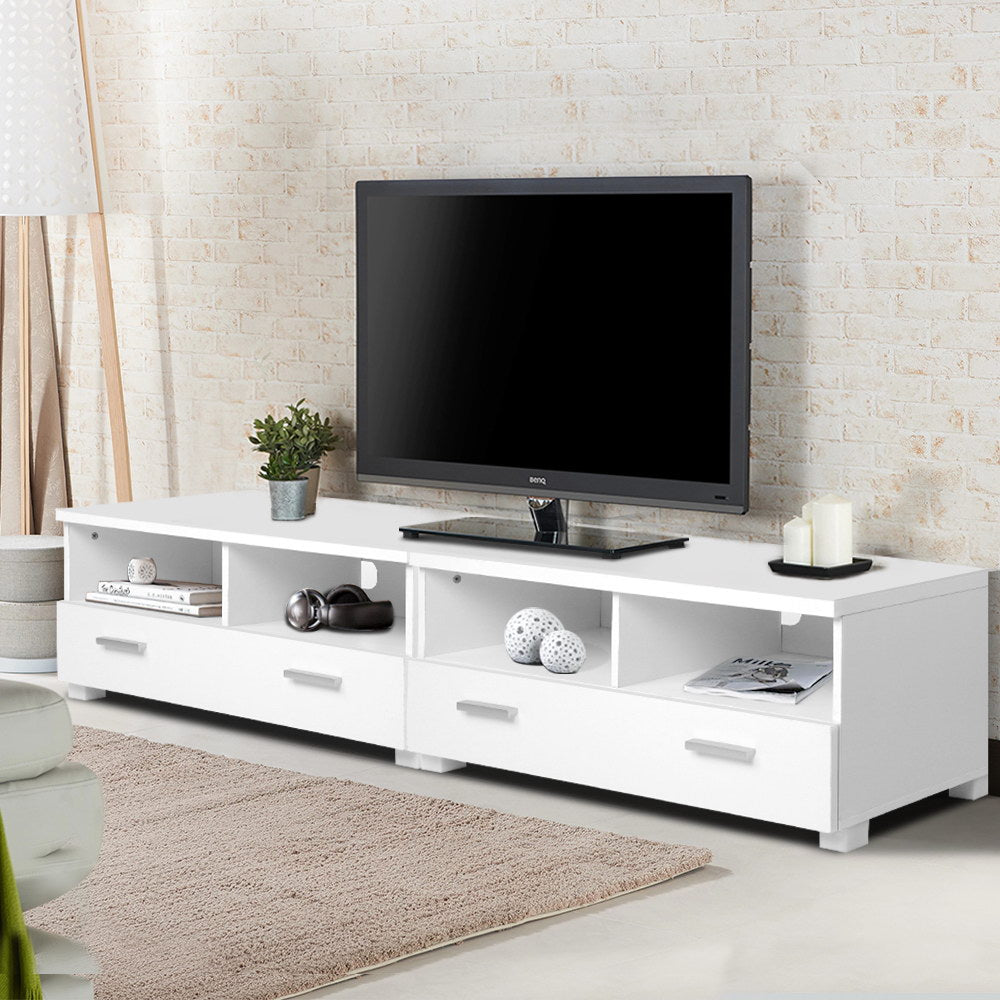 Artiss TV Stand Entertainment Unit with Drawers - White freeshipping - Awezingly