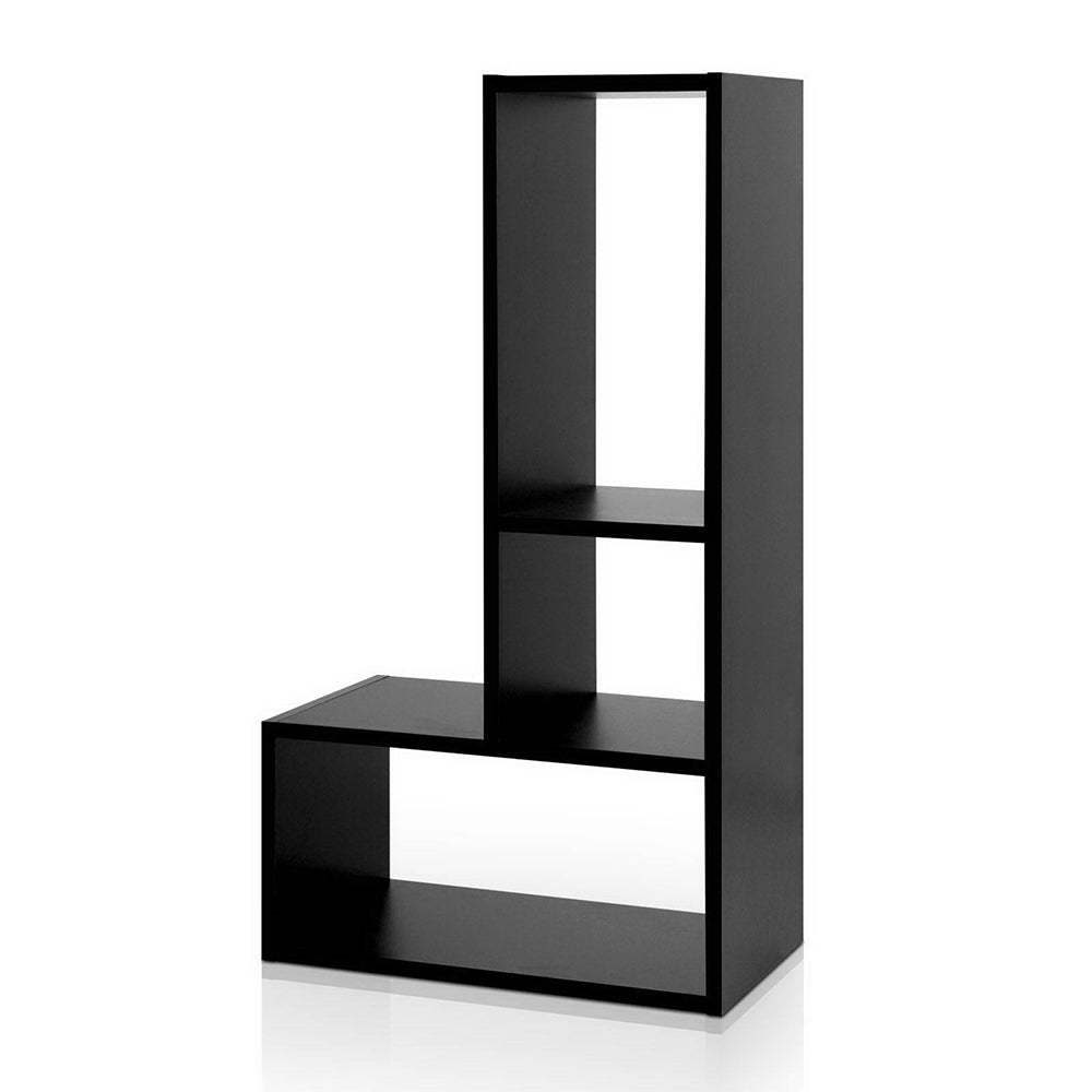 Artiss DIY L Shaped Display Shelf - Black freeshipping - Awezingly