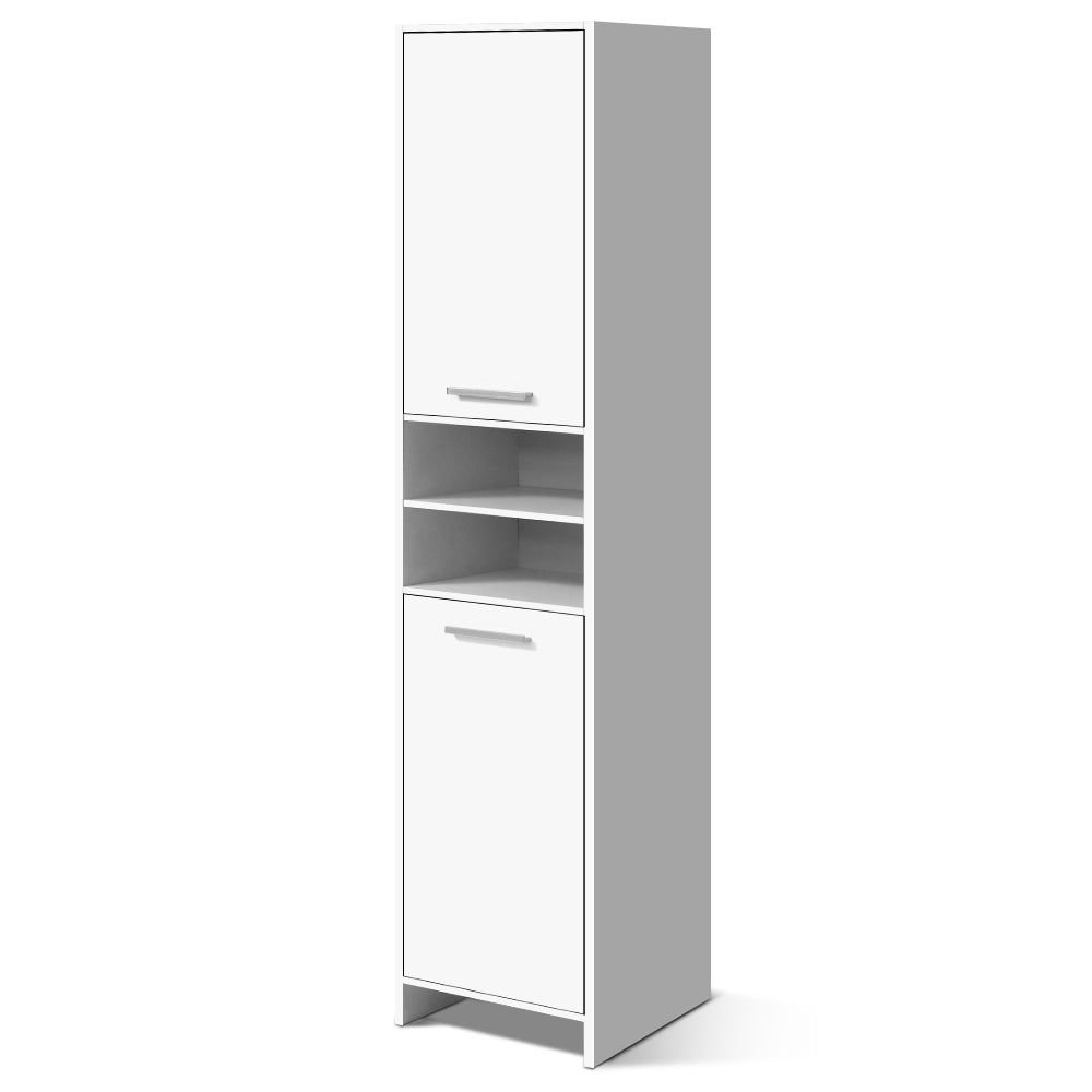 Artiss 185cm Bathroom Tallboy Toilet Storage Cabinet Laundry Cupboard Adjustable Shelf White freeshipping - Awezingly