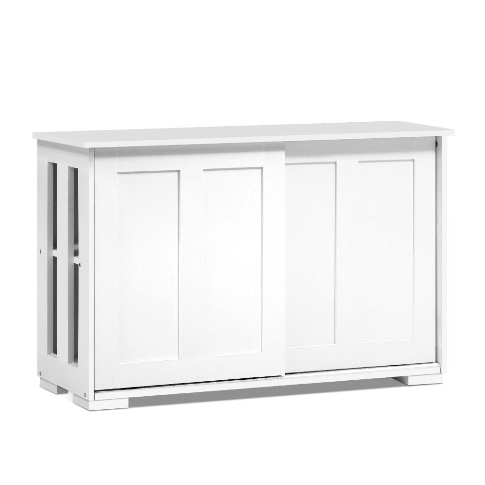 Artiss Buffet Sideboard Cabinet Storage Shelf Cupboard Hallway Table White freeshipping - Awezingly