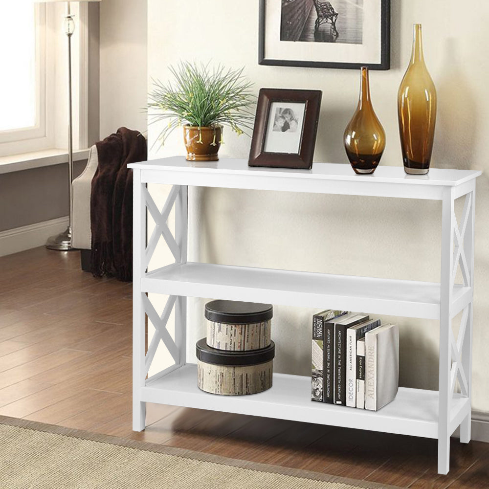 Artiss Wooden Storage Console Table - White freeshipping - Awezingly