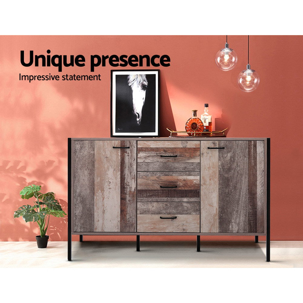 Artiss Buffet Sideboard Storage Cabinet Industrial Rustic Wooden freeshipping - Awezingly