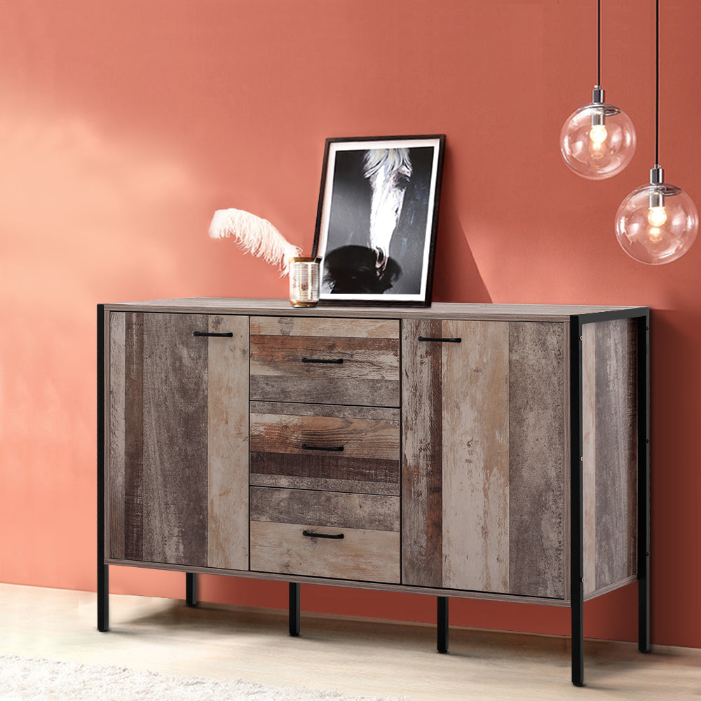 Artiss Buffet Sideboard Storage Cabinet Industrial Rustic Wooden freeshipping - Awezingly