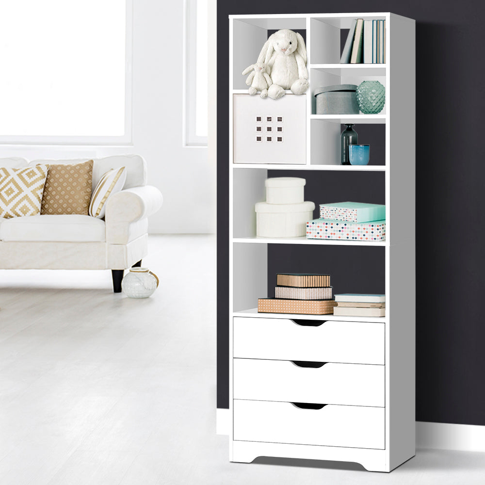 Artiss Display Drawer Shelf - White freeshipping - Awezingly