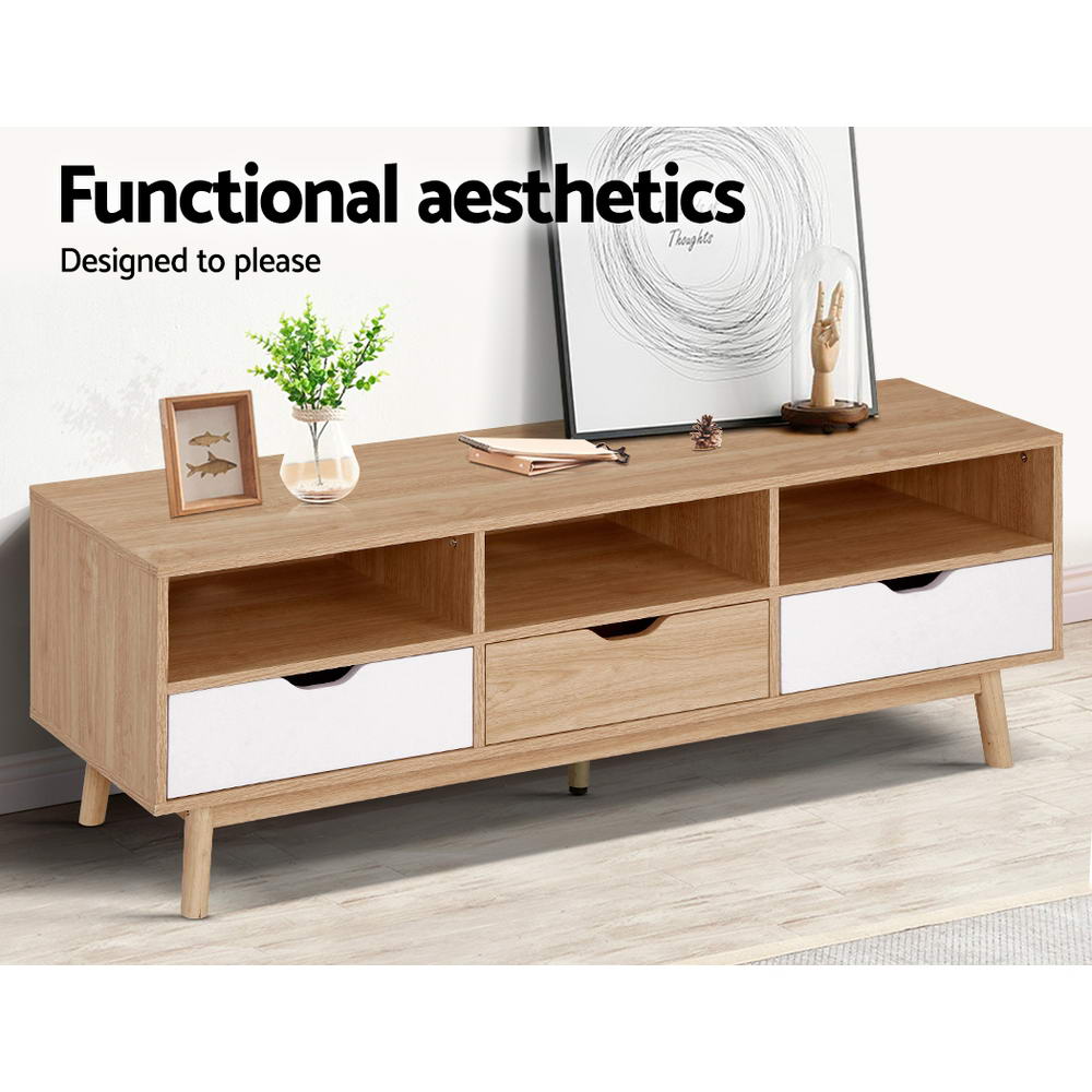 Artiss TV Cabinet Entertainment Unit 140cm Scandinavian freeshipping - Awezingly