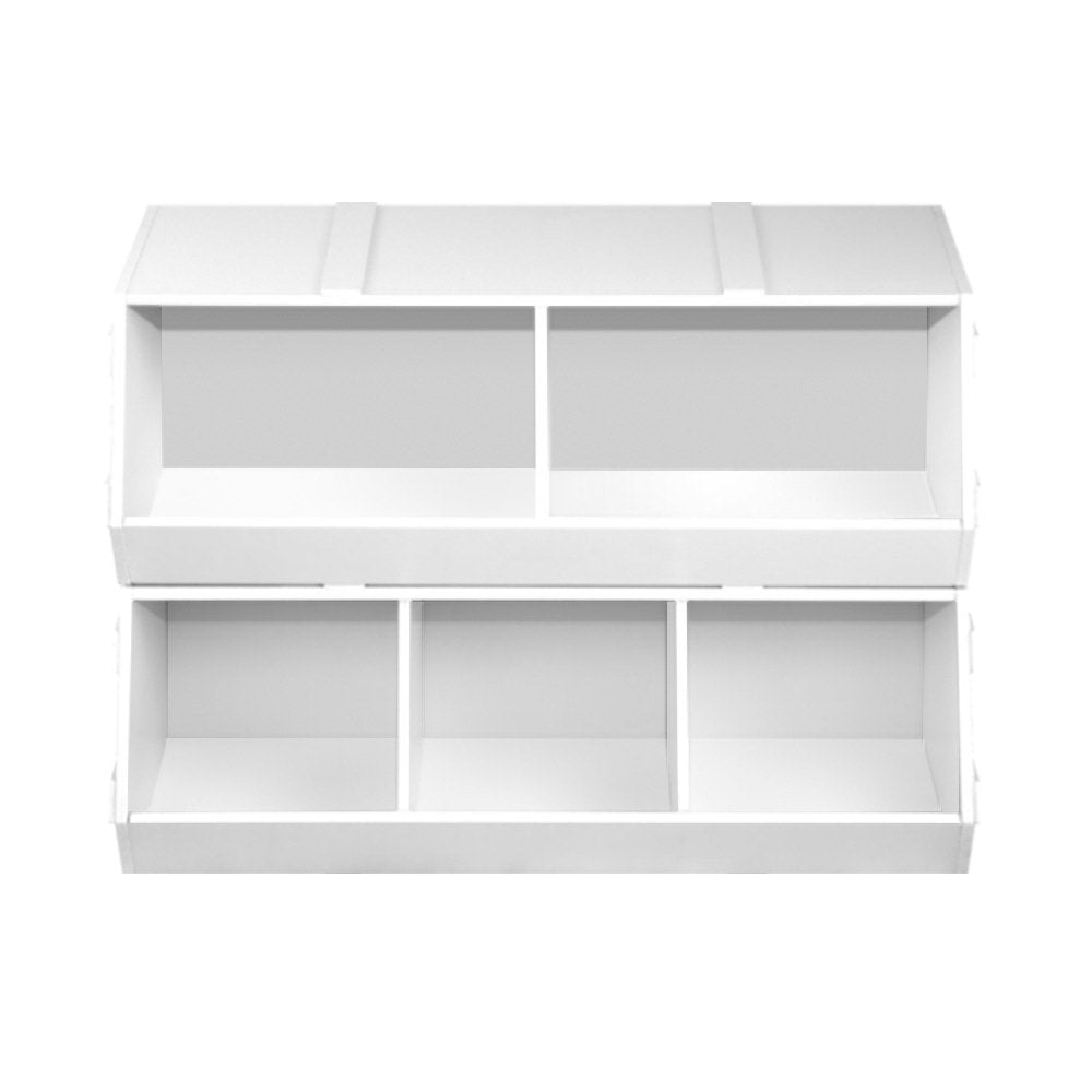 Keezi Kids Toy Storage Box - White