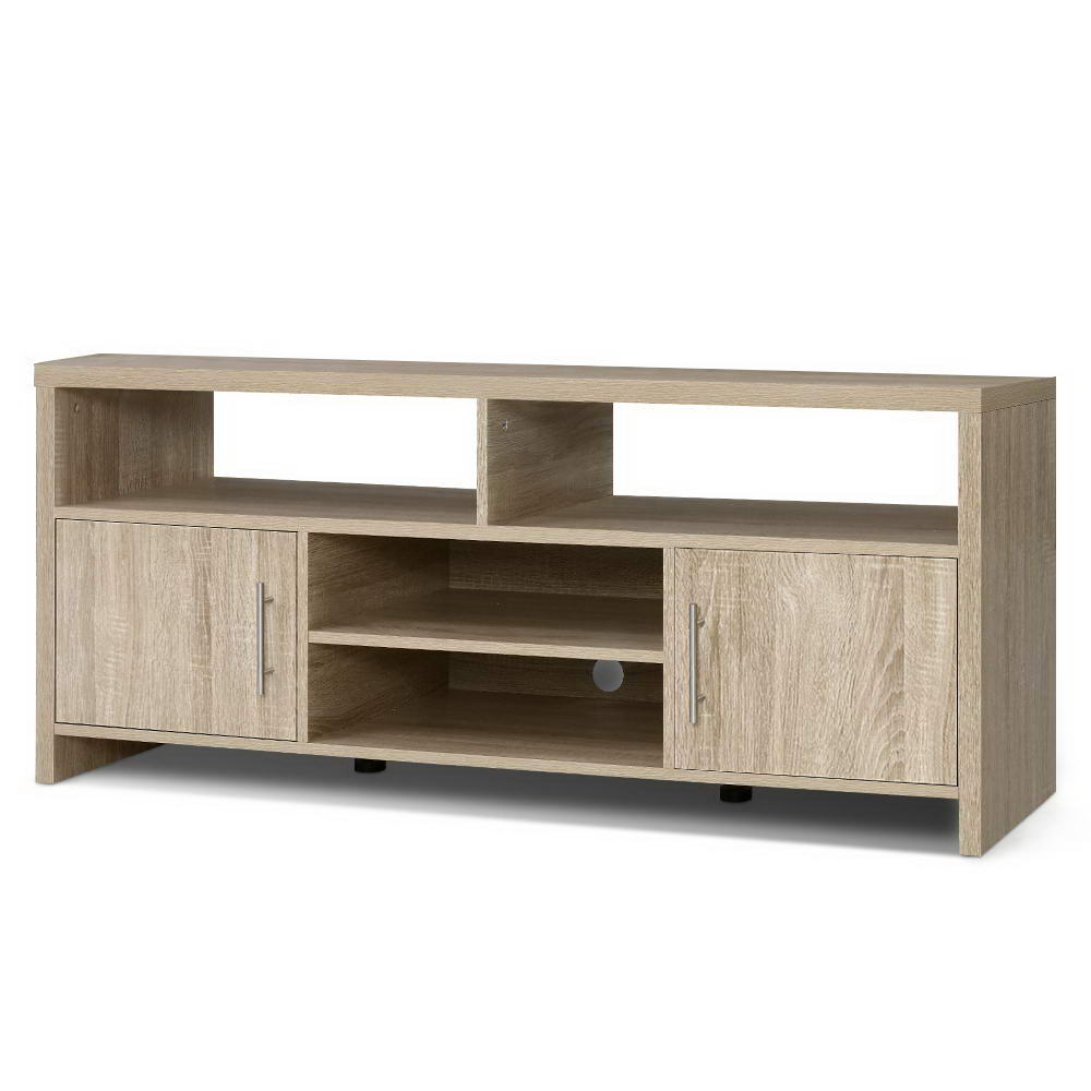 Artiss TV Cabinet Entertainment Unit Stand Storage Shelf Sideboard 140cm Oak freeshipping - Awezingly