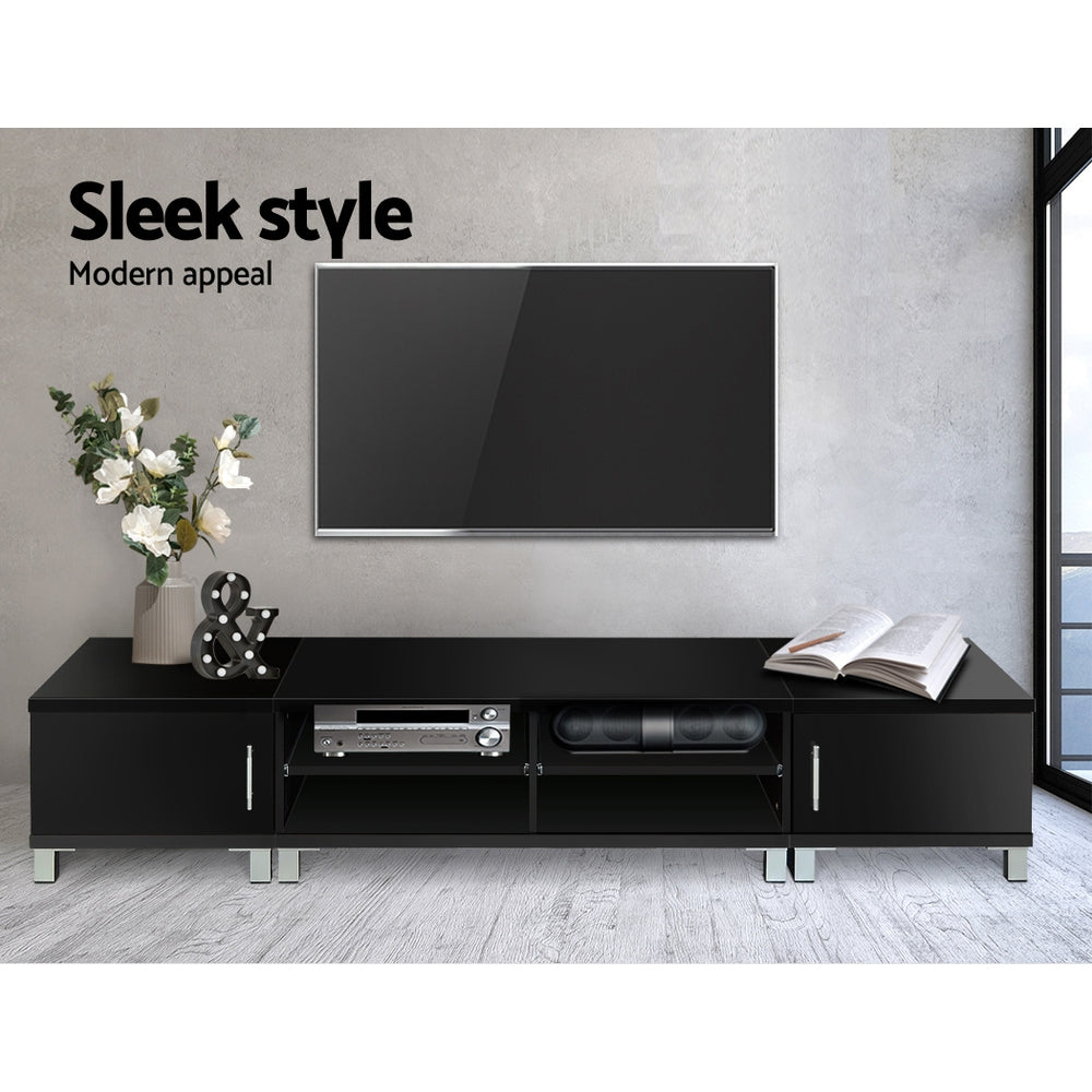 Artiss Entertainment Unit with Cabinets - Black freeshipping - Awezingly